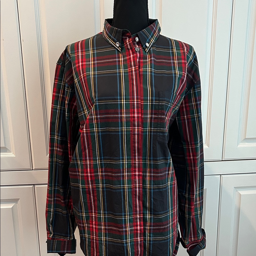 NWOT! Women’s J Crew Multicolor Plaid Button Down Shirt